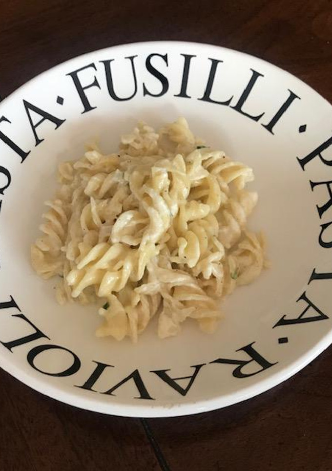 Una foto de Fusilli a la crema ©