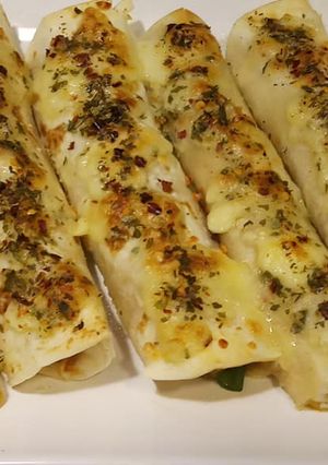 A picture of Chicken & Corn Wraps.