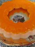 Gelatina de yogurth y mandarina