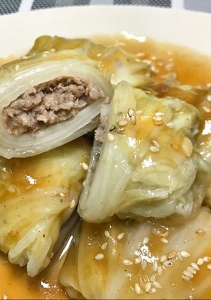 Foto resep Sawi Gulung isi Daging Cincang
