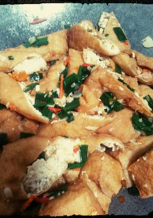 Foto resep Tahu pong masak pedas