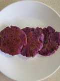 Rice Flour Purple Sweet Potato Pancakes
