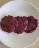 Rice Flour Purple Sweet Potato Pancakes