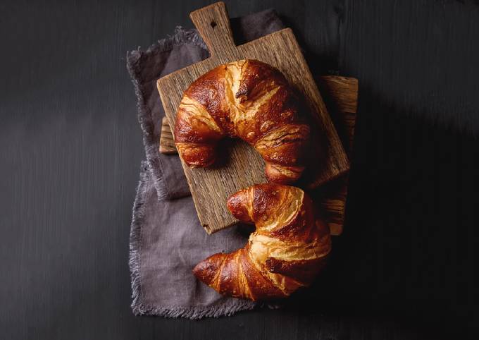 Beautiful, Crunchy and brown croissant