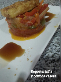 Una foto de Verduras salteadas con tofu