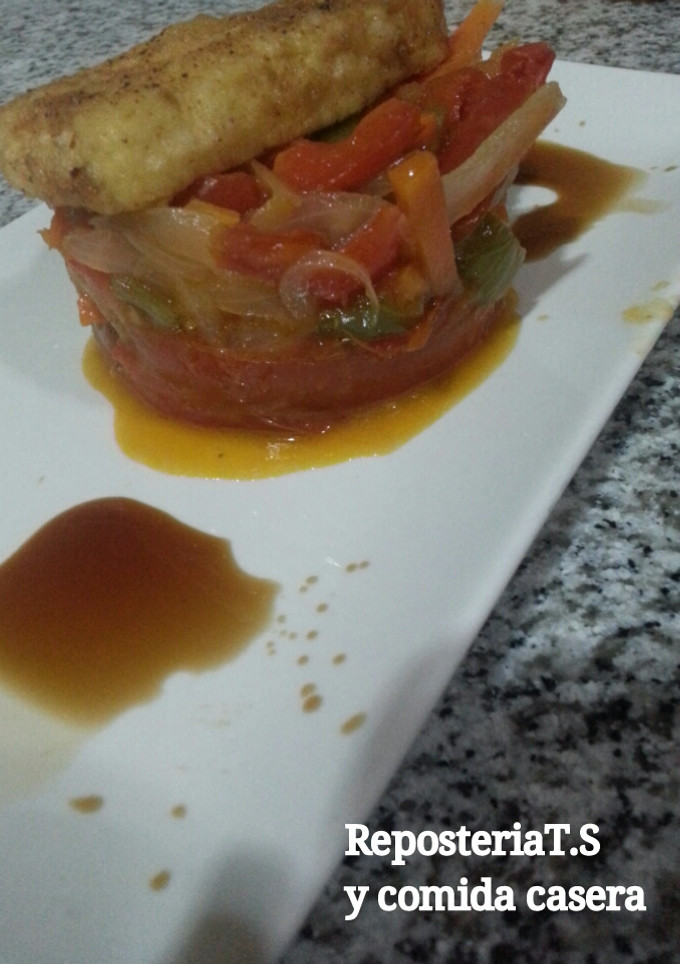Una foto de Verduras salteadas con tofu