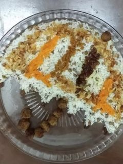 عکسی از دستور عدس پلو مخلوط