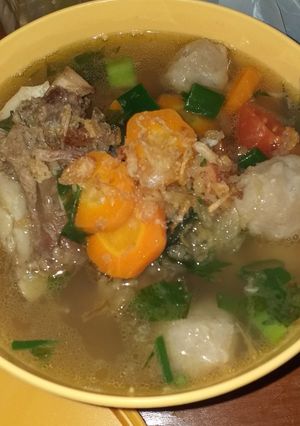 Foto resep Sop sapi baso