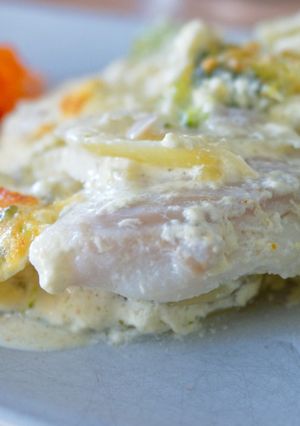 Une photo de Gratin de poisson brocoli pommes de terre au Cook expert