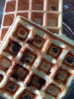 Una foto de Waffles sin manteca