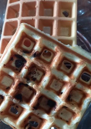 Una foto de Waffles sin manteca