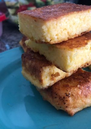 Una foto de Polenta frita
