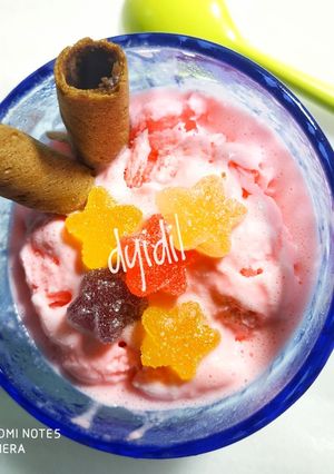 Foto resep Ice cream strawberry yogurt