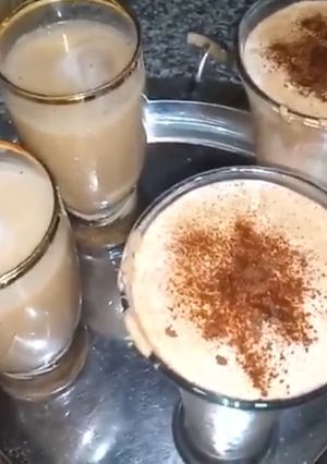 صورة لوصفة نسكافيه بارد مثلج بدون خلاط