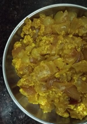A picture of Paneer bhuji.