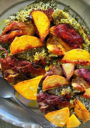 عکسی از دستور ته انداز مرغ