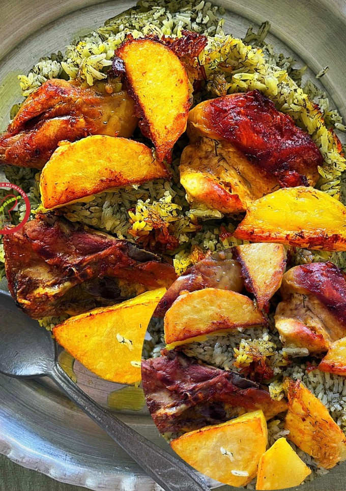 عکسی از دستور ته انداز مرغ