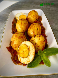 A picture of Spicy Egg Curry.