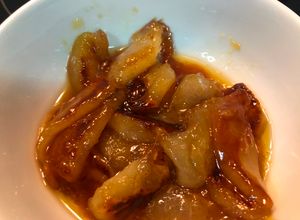 Una foto de Peras caramelizadas