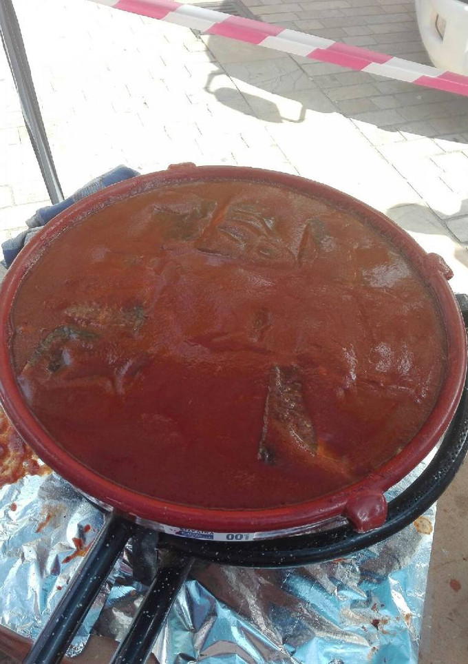 Una foto de Bacalao a la bizkaina