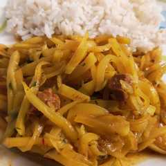 Una foto de Olluquitos con carne