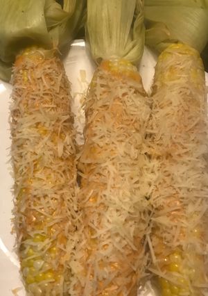 A picture of Street Corn with Chipotle Secret Sauce.