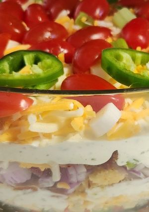 A picture of Cornbread Salad.