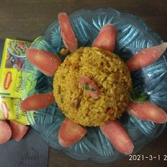 A picture of Instant Carrot Tomato Rice.