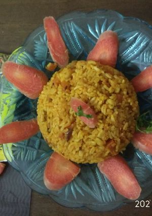 A picture of Instant Carrot Tomato Rice.