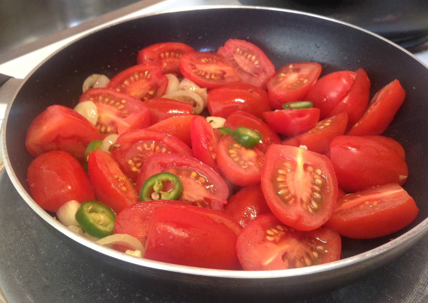 Plum tomato fry Recipe by Brijdeep Kaur Cookpad