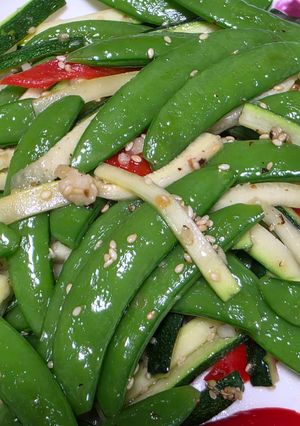 甜豆炒櫛瓜絲 的食譜成品照片