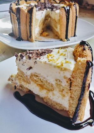 Una foto de Postre de vainillas, limón y leche condensada