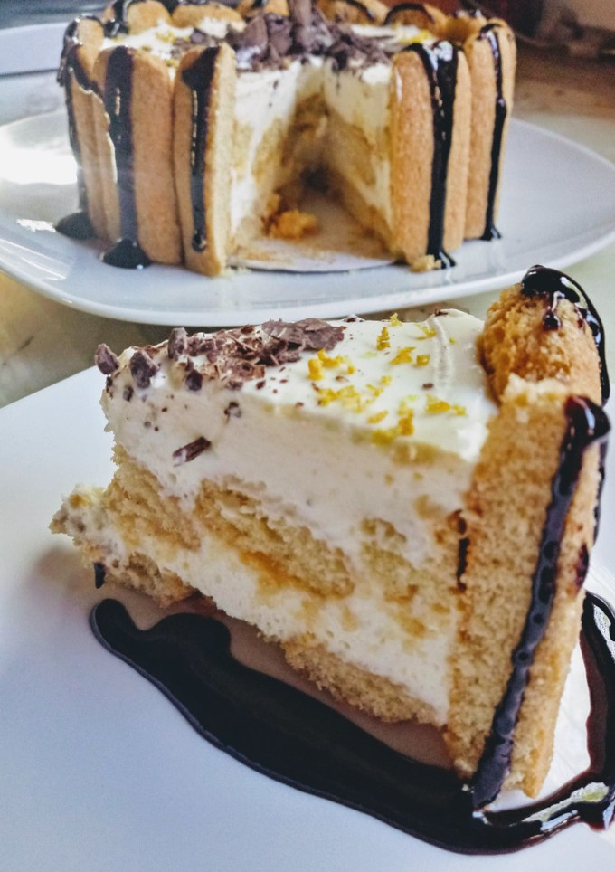 Una foto de Postre de vainillas, limón y leche condensada