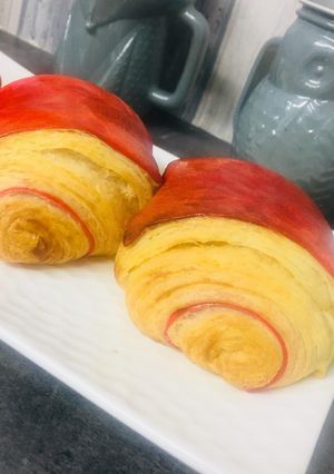 Une photo de Pain au chocolat / chocolatine bi colore