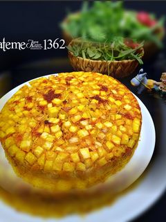 عکسی از دستور استانبولی با مرغ ریش ریش