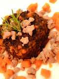 Riso venere con zucca e salsiccia