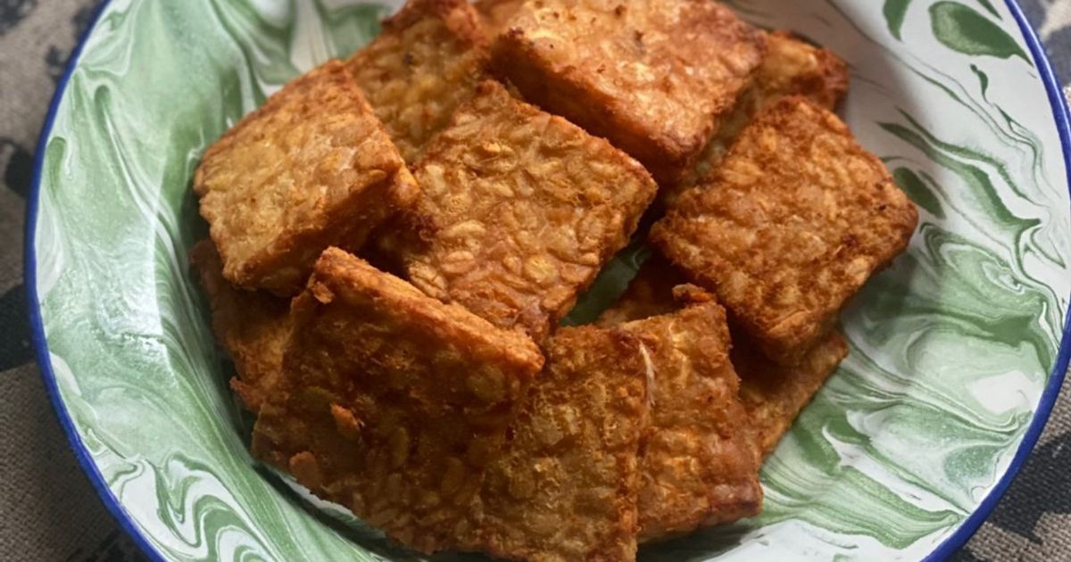 Tempe goreng Bumbu Kaldu Ayam