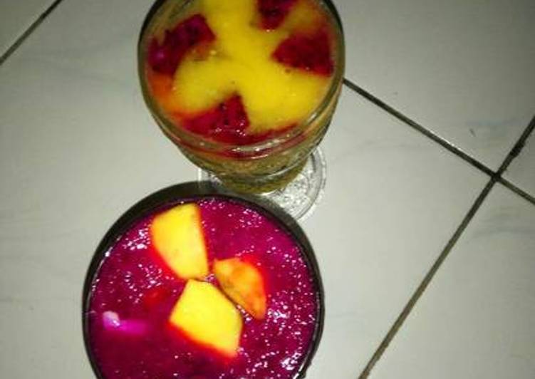 Resep King Manggo and Dragon Fruit Thai Anti Gagal