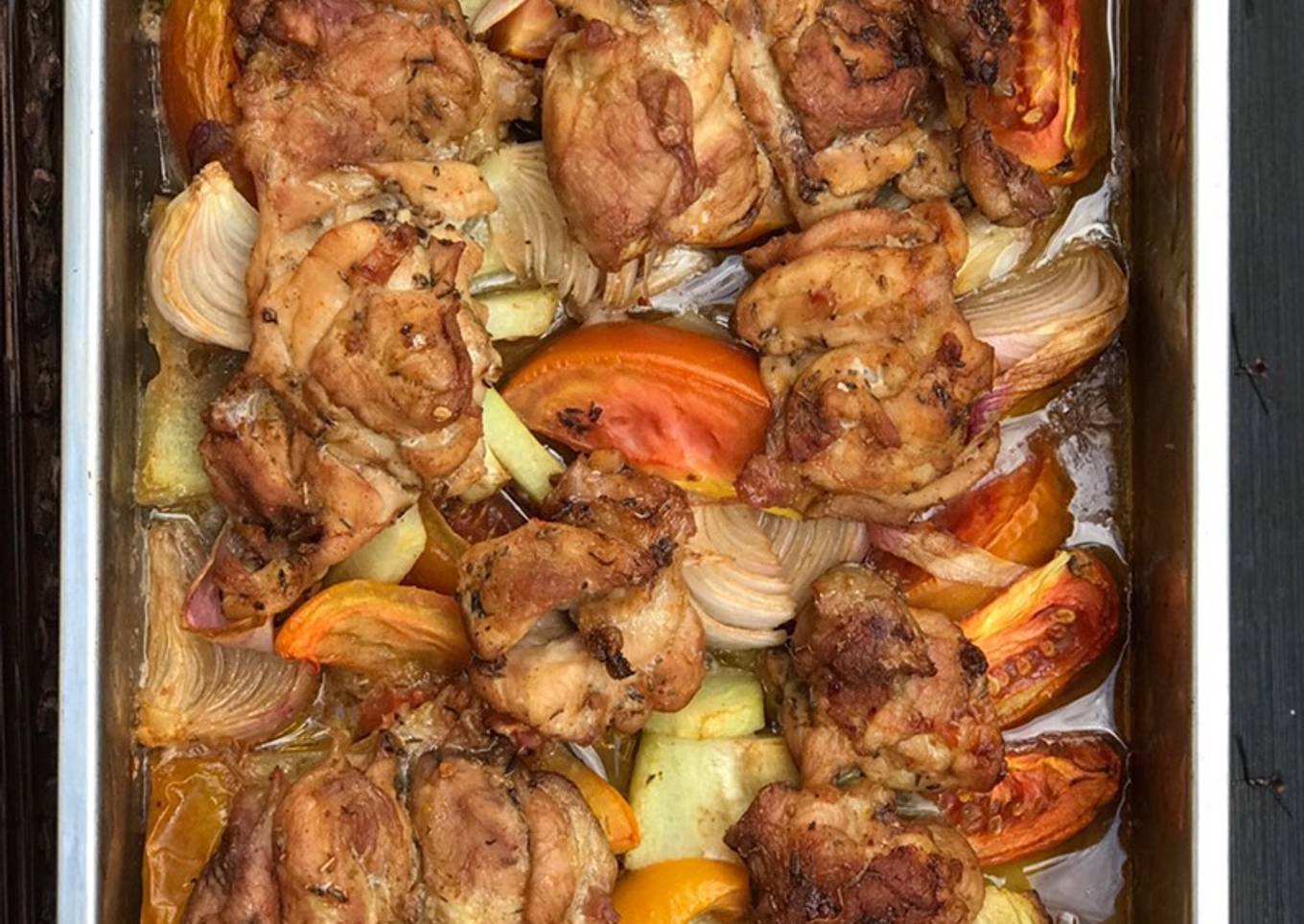 Fillet Paha Ayam Panggang Sayuran