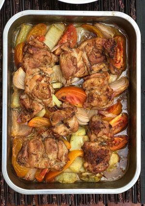 Foto resep Fillet Paha Ayam Panggang Sayuran