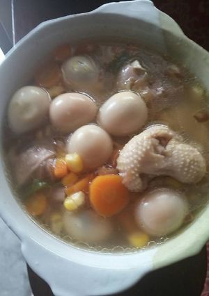 Foto resep Sop ayam telor puyuh