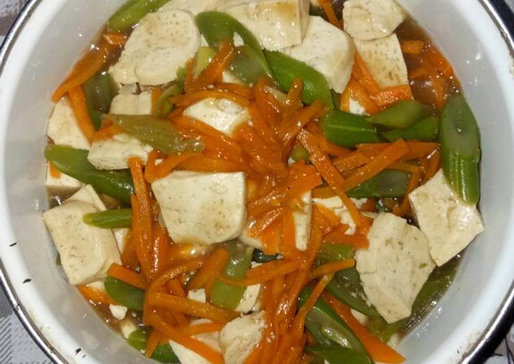 Tofu & Mixed Vegetables in Oyster Sauce