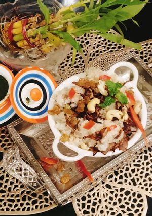 A picture of Kashmiri pulao 🍅😋😋😋.
