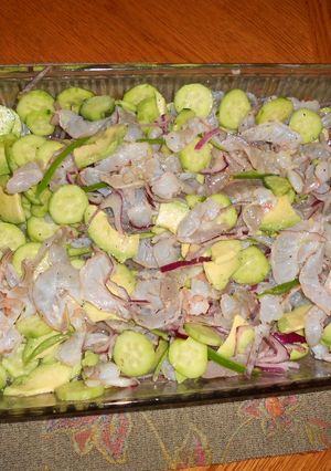 Una foto de Camarones aguachile