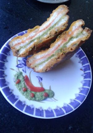 A picture of Tiranga sandwich.
