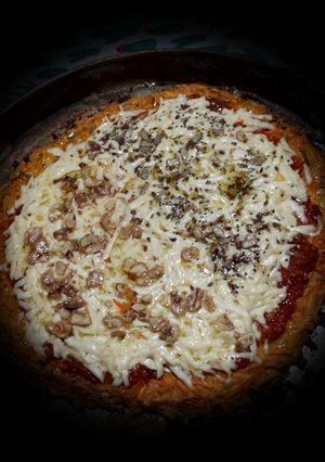 Una foto de Pizza de zanahoria light