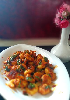 A picture of Instant prawn fry.
