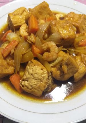 Foto resep Udang Tahu kecap Inggris