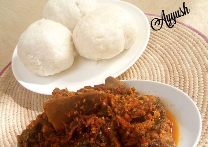 Tuwo shinkafa / rice fufu Recipe by Ayyush_hadejia - Cookpad