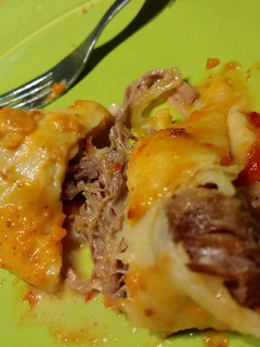 Una foto de Canelones de carne desmenuzada